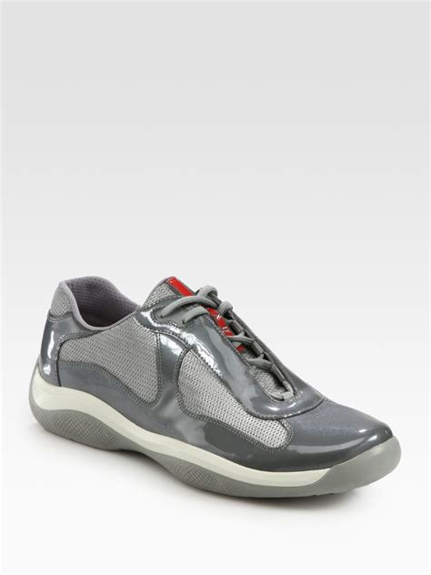 prada grey trainers|grey Prada sneakers men.